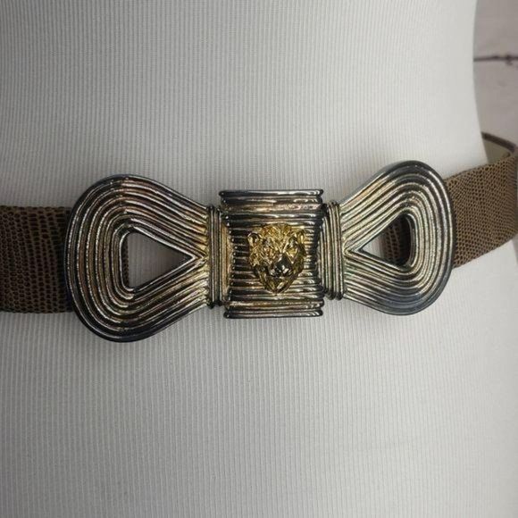 Mimi‎ Di N Vintage Infinity Lion Belt bow decoration closure1986 main image 15